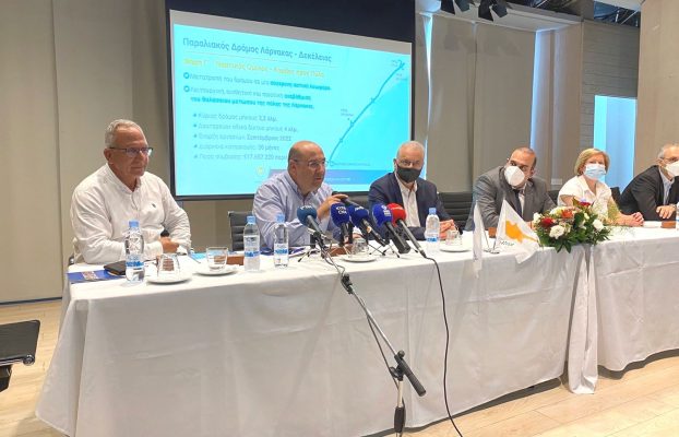 Υπογραφή Συμβολαίου για την Γ’ Φάση βελτίωσης του παραλιακού Δρόμου Λάρνακας Δεκέλειας