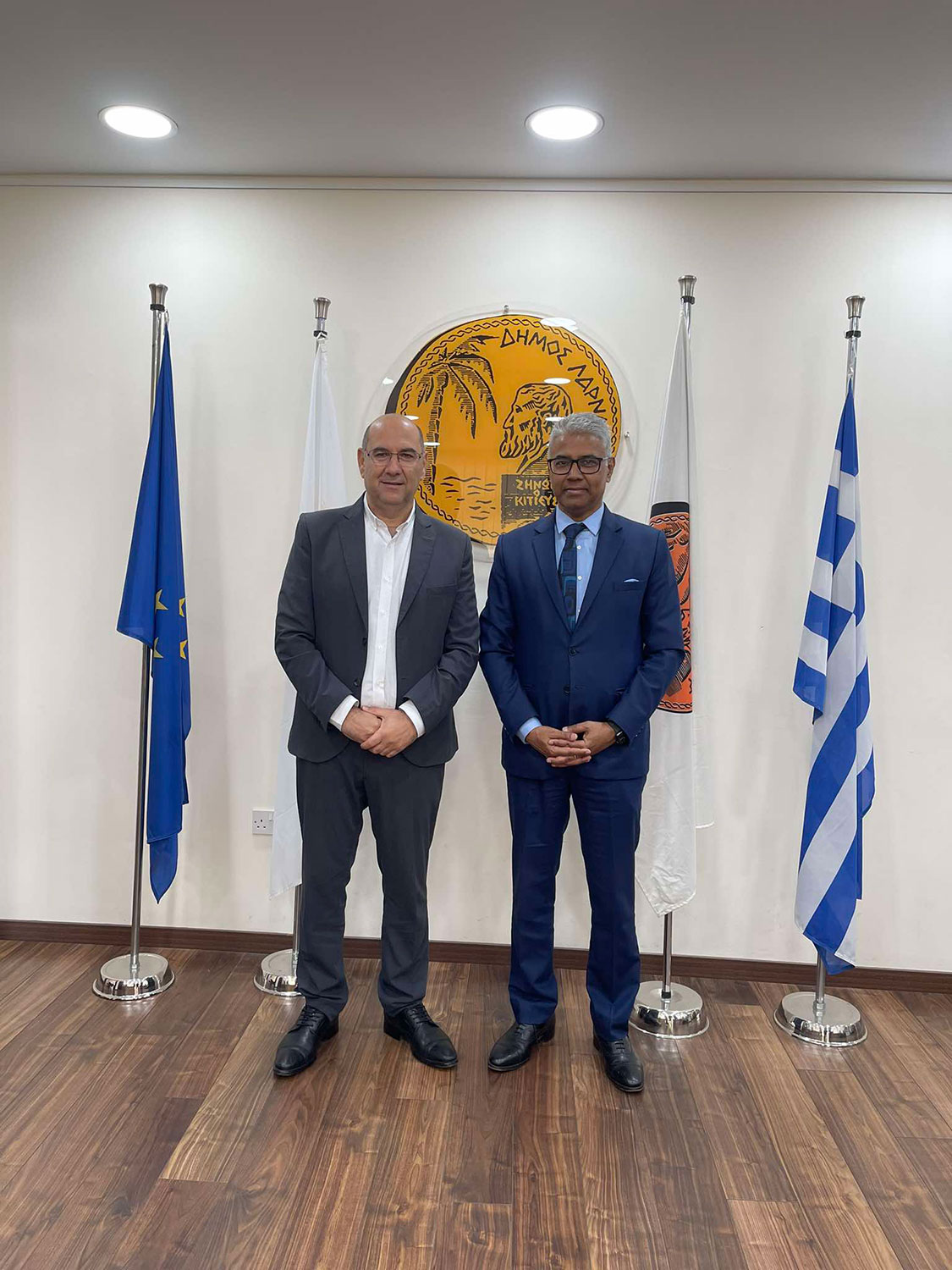 Εθιμοτυπική Συνάντηση Δημάρχου Λάρνακας με τον Ύπατο Αρμοστή της Ινδίας