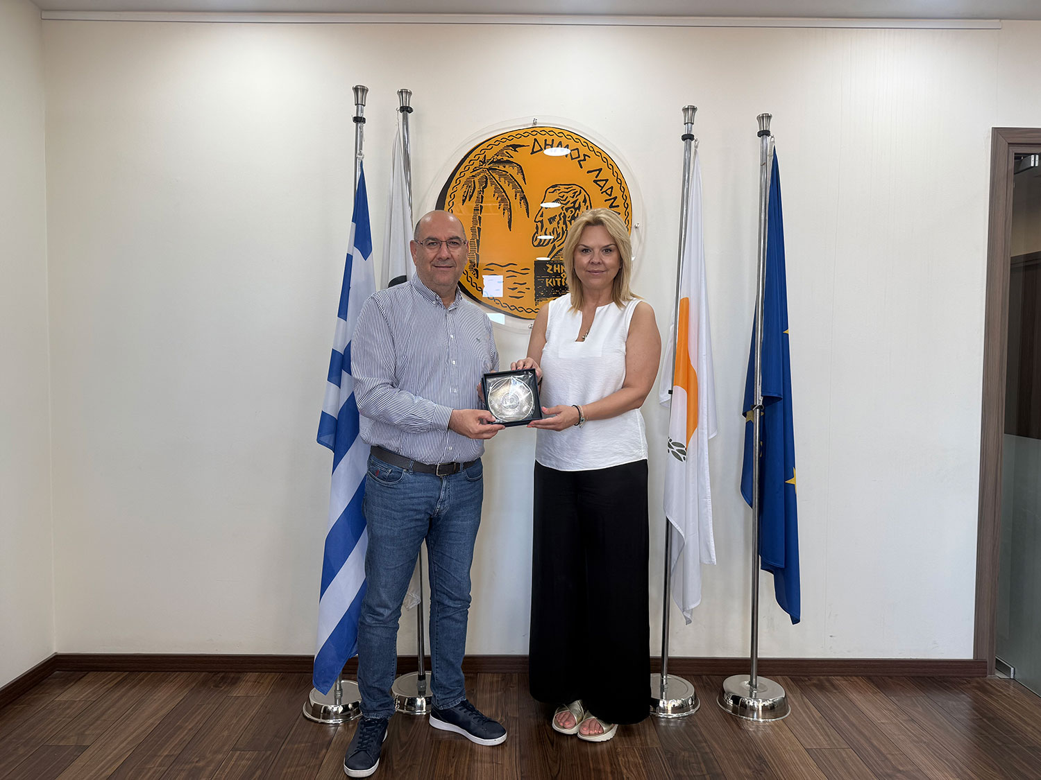 Επίσκεψη της Δημάρχου Χαλκιδέων στον Δήμο Λάρνακας