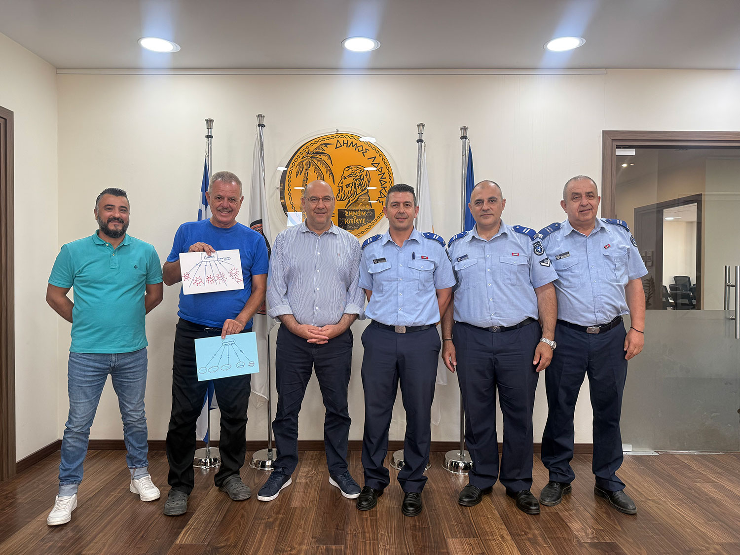 Αξιοποίηση της τεχνολογίας προς όφελος των δημοτών στο επίκεντρο συνάντησης Δήμου Λάρνακας και Κοινοτικής Αστυνομίας