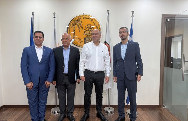 Εθιμοτυπική επίσκεψη αντιπροσωπείας της Πρεσβείας της Ιορδανίας και του Βασιλικού Κέντρου Τεκμηρίωσης της Ιορδανίας στο Δήμο Λάρνακας